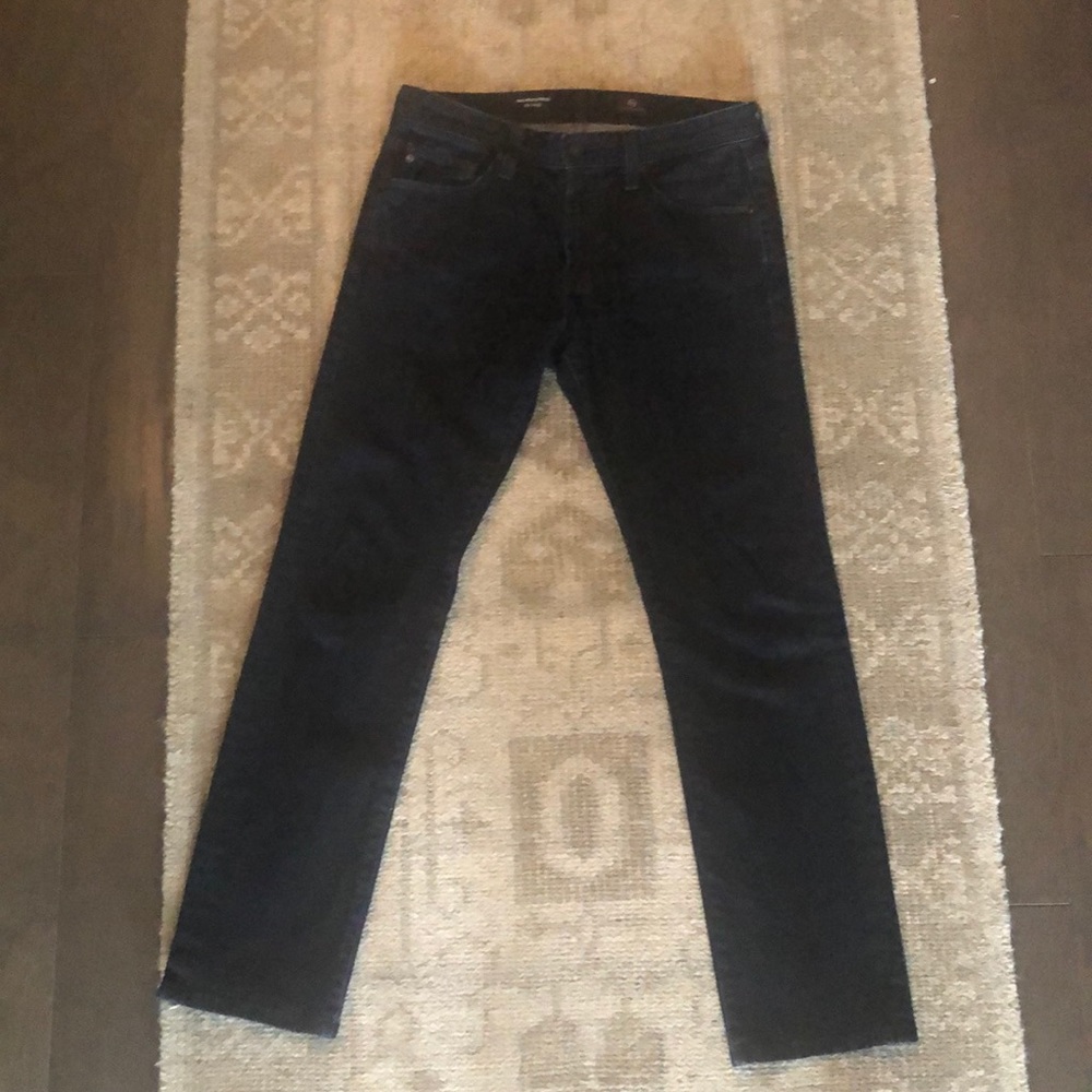 Men’s AG slim straight “Matchbox” jean dark wash